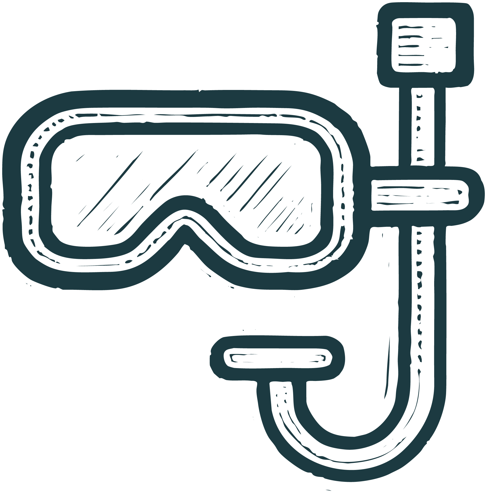 An icon depicting a snorkel and mask.
