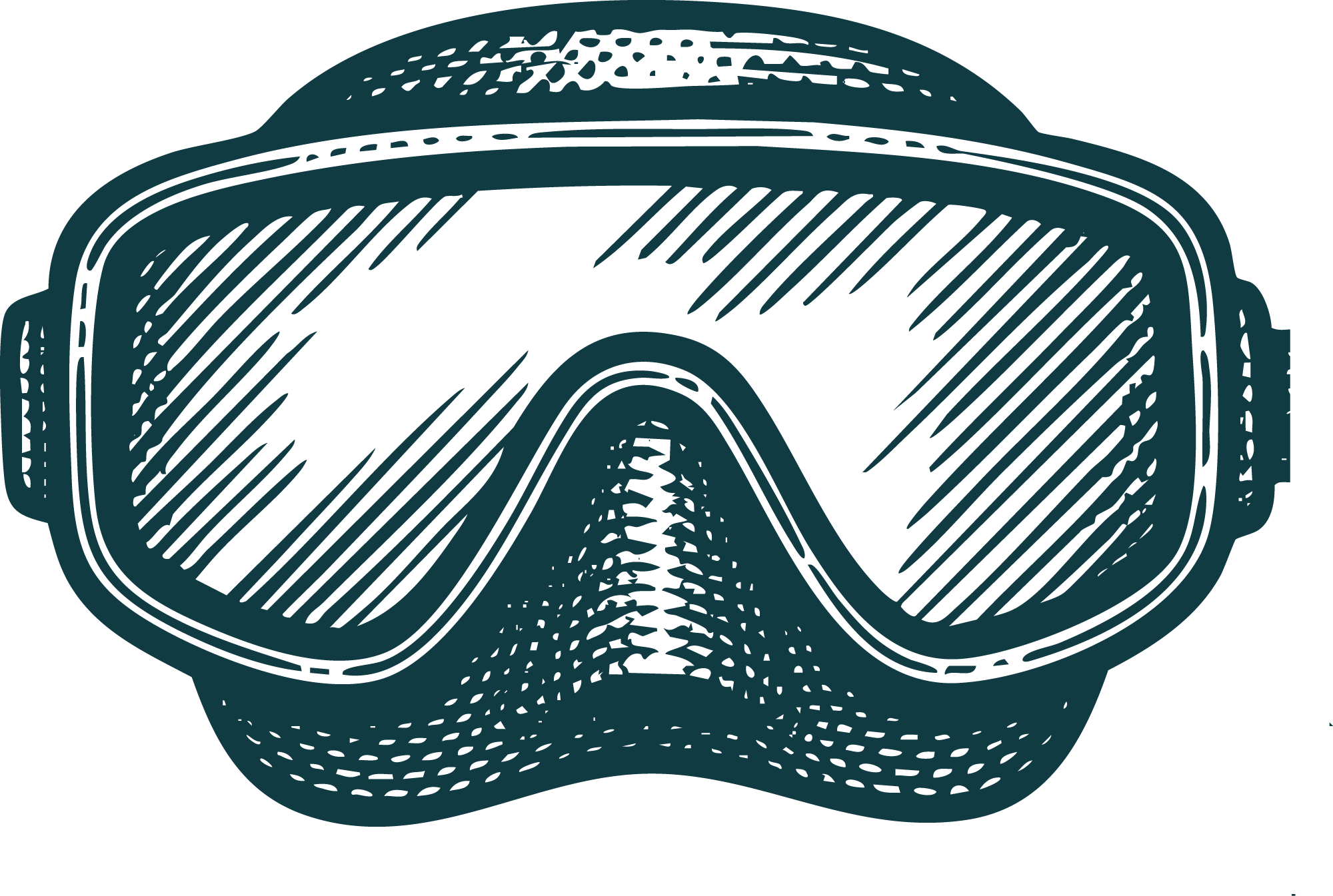 An icon depicting a snorkel mask.